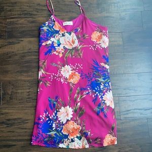 Peach Love California floral dress